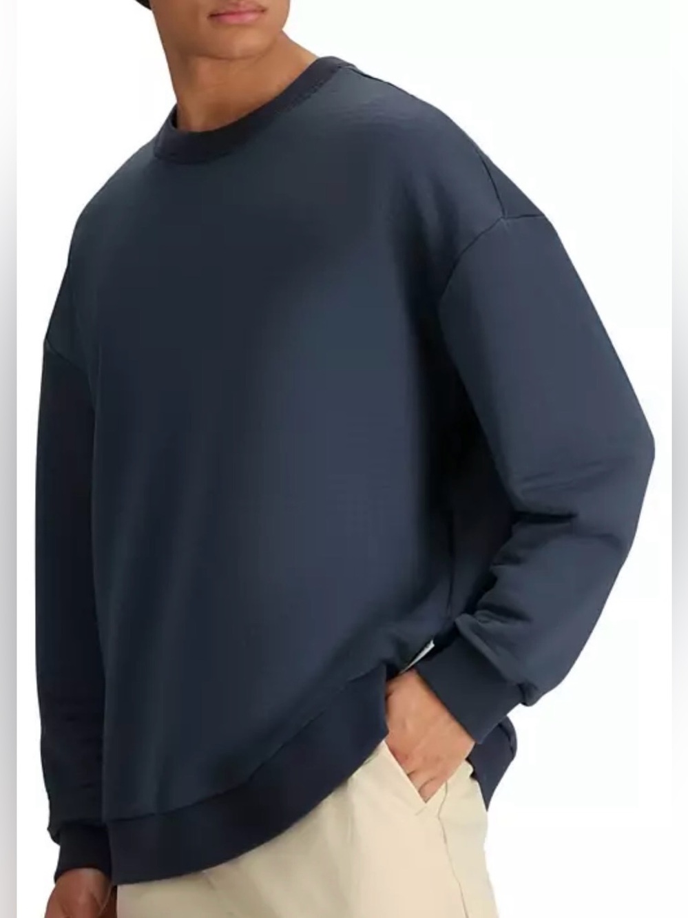Obermeyer Men's Explorer Tech Blue Nights
Crew Sweatshirt NWT